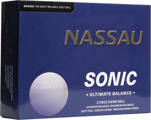Nassau Sonic bedrukte golfballen