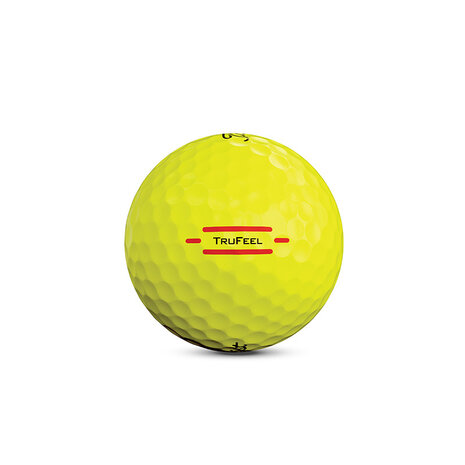 Gele golfballen met logo