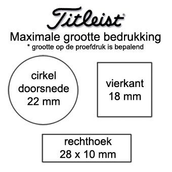 Titleist Velocity golfballen met logo