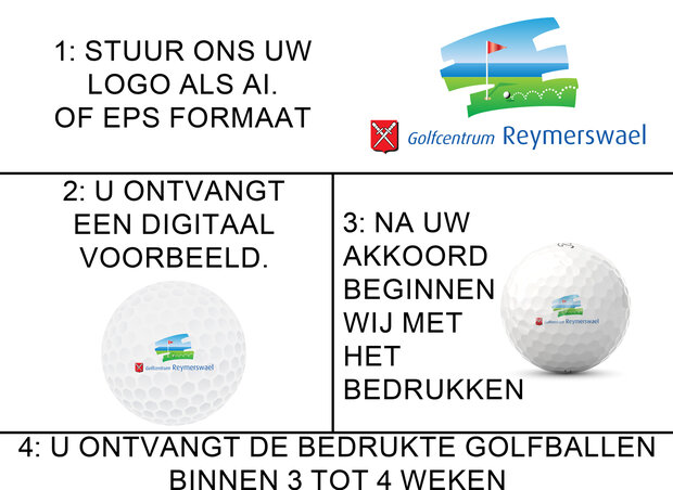Wilson golfballen met logo