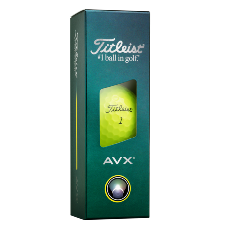 Titleist AVX golfballen geel met logo