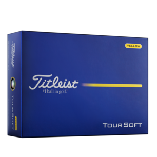 Titleist Tour soft Geel met logo