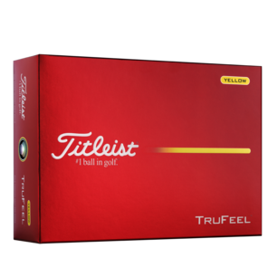 Titleist Trufeel gele golfballen bedrukken met logo