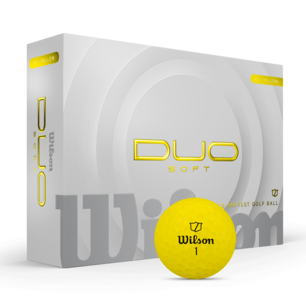 Wilson Duo soft gele golfballen
